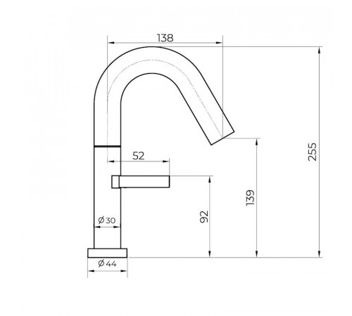Cмеситель для раковины Knotlor SS-30/RB, бронза