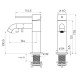 Cмеситель для раковины Knotlor SS-20/BL, черный