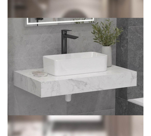 Столешница Velvex Unit 80 белый мрамор