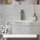 Тумба под раковину подвесная Velvex Bio tp.BIO.BIO.MAXI.40.1D белый глянец, 40 см