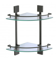 Полка угловая стеклянная Savol S-065322H, черный