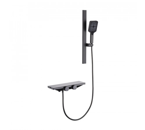Смеситель для ванны Fmark FS24Q-03, графит