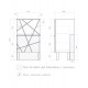 Тумба с раковиной напольная VIGO Geometry tn.bsf.GEO.FOS.50.2Y, 50 см