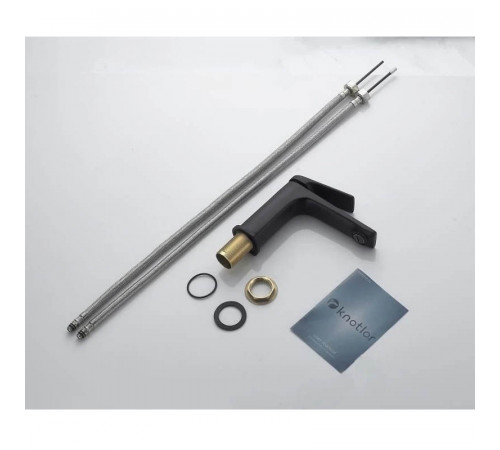 Cмеситель для раковины Knotlor KN-70/BL, черный
