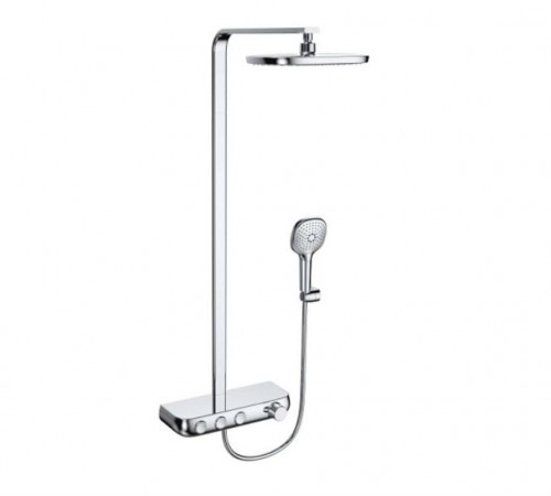 Душевая система с термостатом Bravat Cobble F6389423CP-A1-ENG, хром