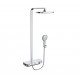 Душевая система с термостатом Bravat Cobble F6389423CP-A1-ENG, хром