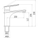 Смеситель для раковины Savol S-600601A, хром