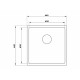 Кухонная мойка UKINOX Techno TEB400.400 -GT10P, 40*40