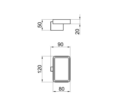 Мыльница Webert Living LV500101345, никель