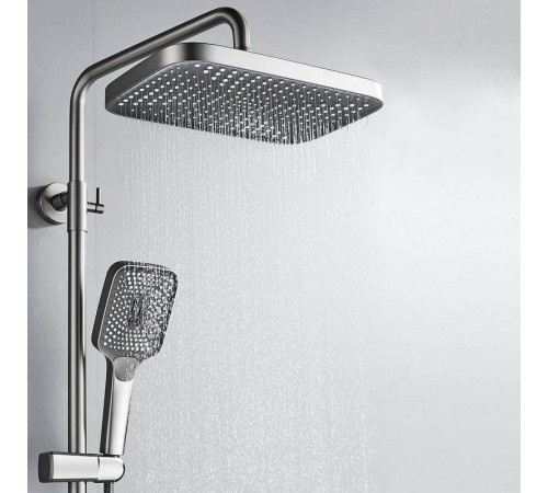 Душевая система Rose R1836T, пепельный