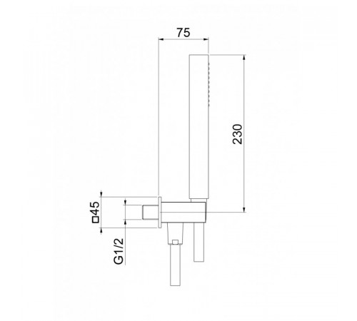 Душевой гарнитур Webert Shower Set AC1045010, золото