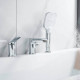 Смеситель на борт ванны Shevanik S4112, хром