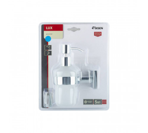 Дозатор жидкого мыла FIXSEN LUX CHROME FX-15012, хром