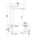 Смеситель для раковины Fiore KUBE 100BB8517, белый