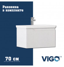 Тумба с раковиной напольная VIGO Neo 340-com, 70 см