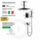 Душевая система встраиваемая FILARETE Fing FL1042BL, черный