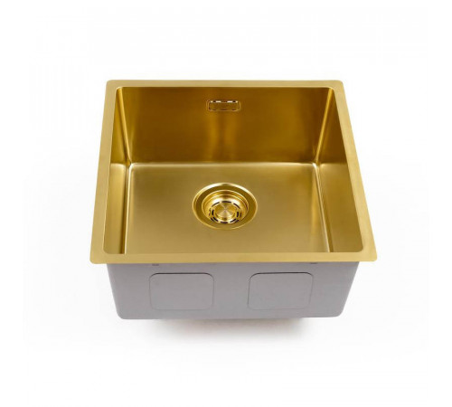 Кухонная мойка Grandex Aqua Optima 5011351, золото