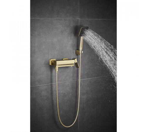 Смеситель для ванны Fmark FS8724-22C, матовое золото