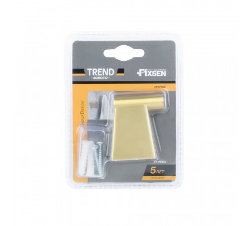 Крючок для ванной FIXSEN TREND GOLD FX-99005, матовое золото