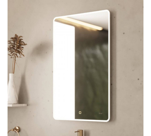 Зеркало Dreja Point 50x80 см, белый