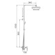 Душевая система Rose R2036, хром