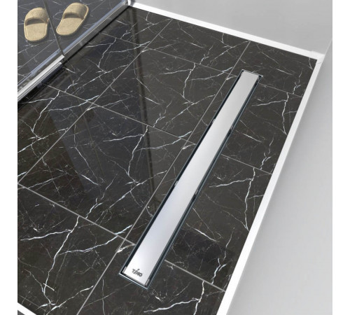 Душевой лоток (двухсторонняя решетка) TIMO Drain Protect DP20600-PG20600, сатин