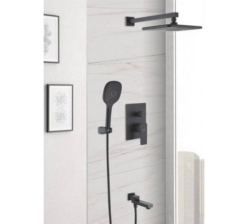 Душевая система встраиваемая Rose R2835H, черный