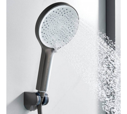 Смеситель для ванны Shevanik S6202T, оружейная сталь