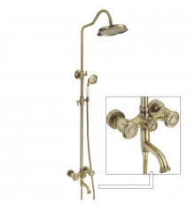 Душевая система Rose R3036Q, бронза