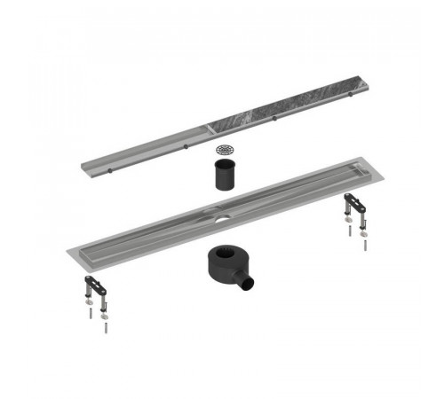 Душевой лоток (двухсторонняя решетка) TIMO Drain System DS230207/00, хром
