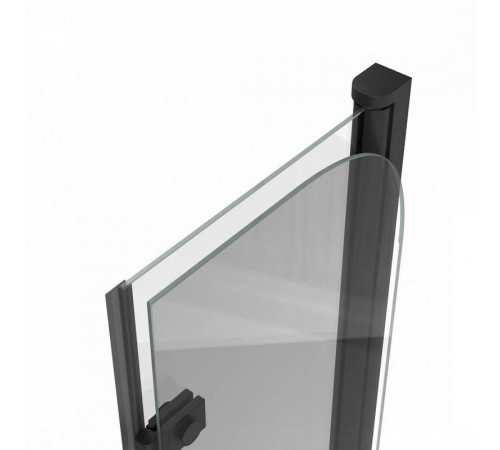 Шторка на ванну 80х140 см Maretti Valentina VA41R8014097-560, профиль черный