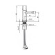Смеситель для биде Maretti LR34R842, хром