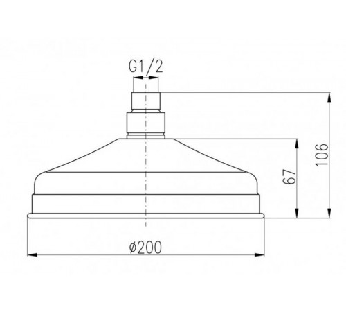 Верхний душ Rav Slezak KS0020CMAT