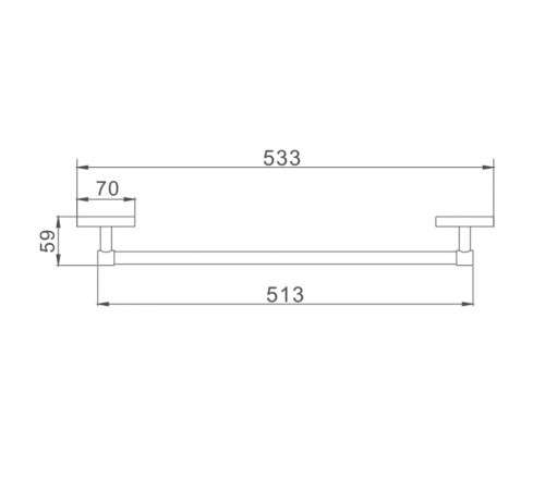 Полотенцедержатель D-Lin D251700, хром