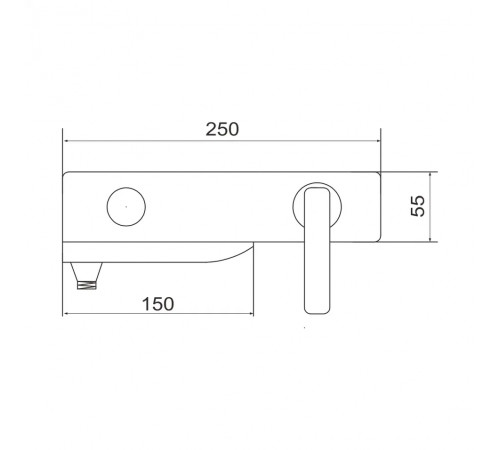 Смеситель для ванны Rose R2702F, белый/хром