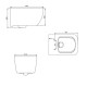 Унитаз подвесной SMARTFLOW VIGENTE безободковый с микролифтом SMF811-WH, белый