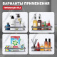 Полка для ванной комнаты Raglo R340.03.09, графит