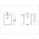 Кухонная мойка UKINOX ECO ECO 500.600, 60*50