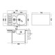 Кухонная мойка UKINOX Комфорт COL780.490 15GT8K 1R, 49*78