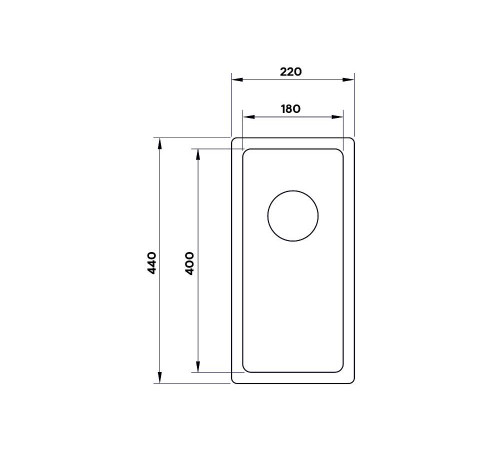 Кухонная мойка UKINOX Techno TEB180.400 -G-10P, 40*18