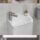 Тумба под раковину подвесная Velvex Bio tp.BIO.BIO.MAXI.40.1D белый глянец, 40 см