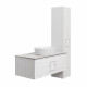 Тумба под раковину подвесная La Fenice Cubo FNC-01-CUB-B-90, белая