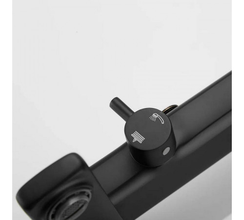 Душевая система Shevanik S8536H, черный