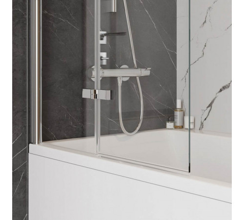 Шторка на ванну 80х140 см Maretti Valentina VA41R8014097-015, профиль хром