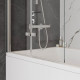 Шторка на ванну 80х140 см Maretti Valentina VA41R8014097-015, профиль хром