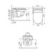 Умный унитаз SMARTFLOW безободковый с микролифтом SMF3017T-WH, белый