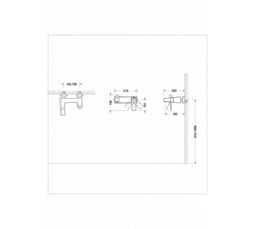 Смеситель для ванны Bravat Iceberg F676110C-01, хром