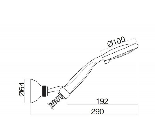 Душевой гарнитур Webert AC0489015, хром