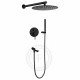 Душевая система встраиваемая FILARETE Roun FL1020BL, черный