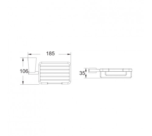 Мыльница Shevanik SG5704C, белый